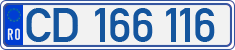 License plate of Romania, Diplomatic