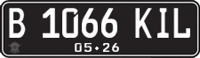 License plate of Indonesia, Regular plates