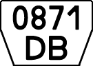License plate Kazakhstan, Trailers (1993)