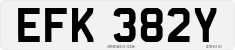 License plate of the United Kingdom, 1963 year system