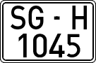 License plates of Spain, 1971 year series