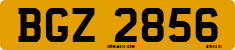 License plate of the United Kingdom, Northern Ireland (1966)