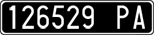 License plate of Italy, Cars (1927 year series)