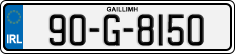 License plate of Ireland, Regular plates