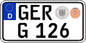 German license plate, Regular plates