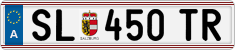 License plate of Austria, Regular plates