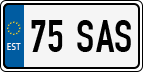 License plate of Estonia, Regular car plates (US-size)