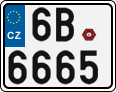 License plate of the Czech Republic, Motorcycles (2001)