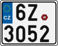License plate of the Czech Republic, Motorcycles (2001)
