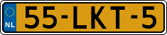 License plate of the Netherlands, Cars