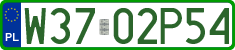 License plates of Poland, Professional plates