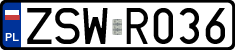 License plates of Poland, Regular car plates