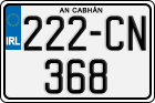 License plate of Ireland, Regular plates