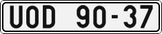 License plate of the Czech Republic, Cars (1960)
