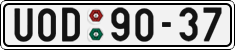 License plate of the Czech Republic, Cars (1960)