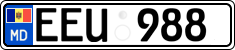 License plate of Moldova, Cars (2015)