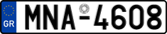 License plate of Greece, Cars