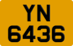 License plate of Hong Kong, AB 1234