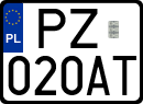 License plates of Poland, Regular car plates