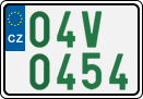 License plate of the Czech Republic, Oldtimers (2001)