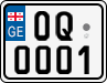 License plate of Georgia, Motorcycles (2014)