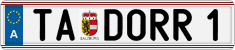 License plate of Austria, Vanity Plates
