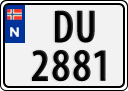 License plate of Norway, Trailers, motorcycles, special vehicles
