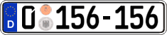 German license plate, Diplomatic
