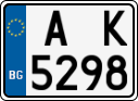 License plate of Bulgaria, Motorcycles