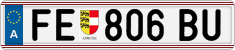 License plate of Austria, Regular plates