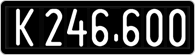 License plate of Austria, 1947 year system