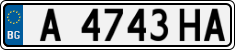 License plate of Bulgaria, Cars