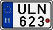 license plates of Hungary, Motorcycles (1990)