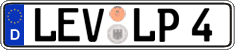 German license plate, Regular plates