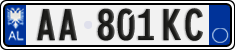License plate of Albania, Cars (2011)