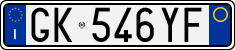 License plate of Italy, Cars (1994 year series)