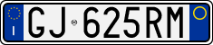 License plate of Italy, Cars (1994 year series)