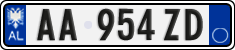 License plate of Albania, Cars (2011)