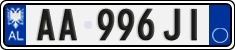License plate of Albania, Cars (2011)