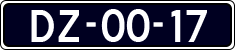 License plate of the Netherlands, Imported oldtimers (cars)