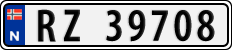 License plate of Norway, Cars