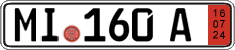 German license plate, Export transit plates