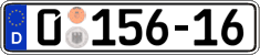 German license plate, Diplomatic