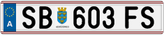 License plate of Austria, Regular plates