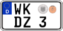 German license plate, Regular plates