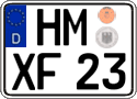 German license plate, Regular plates
