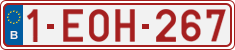License plate of Belgium, Regular plates (2010)