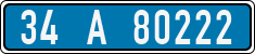 License plate of Turkey, Police