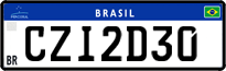 License plate of Brazil, Private owners (Mercosul)
