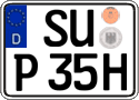 German license plate, Plates for oldtimers (type 